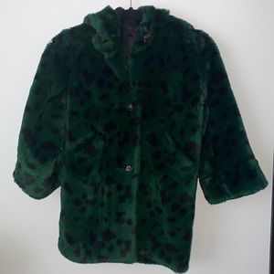 Gorgeous, rare vintage early 90s faux fur coat with hat and muff.